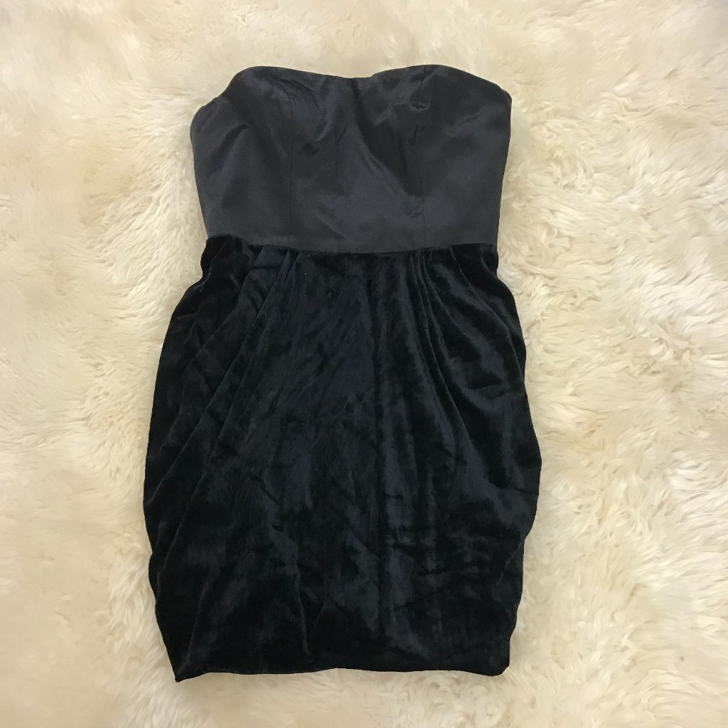 Juicy Couture Black Velvet Dress S Cocktail Dress Oritq